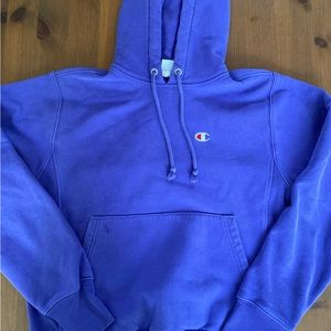 Purple Reverse Weave Swestshirt